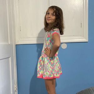 Cat and Jack girls geometric pattern dress.